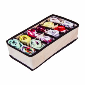 Caja Organizadora De Cajones De 12 Espacios SECALUX 17 X 35 X 9 Cm