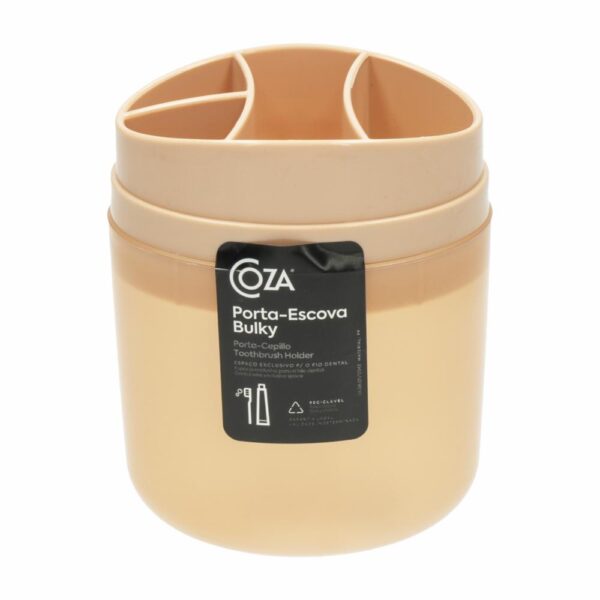 Porta Cepillos Rosa Blush Bulky COZZA 1 Pieza