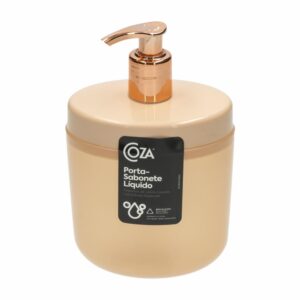 Dispensador De Jabón Liquido Rosa Blush Bulky COZZA 450 Ml
