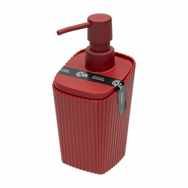 Dispensador De Jabón Rojo Bold New Square COZZA 350 Ml