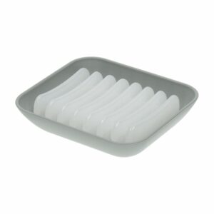 Jabonera Gris Bold New Square COZZA 1 Pieza