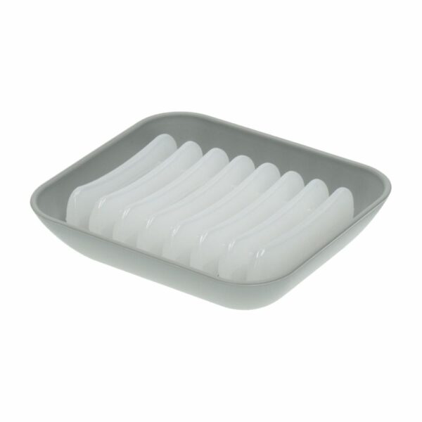 Jabonera Gris Bold New Square COZZA 1 Pieza