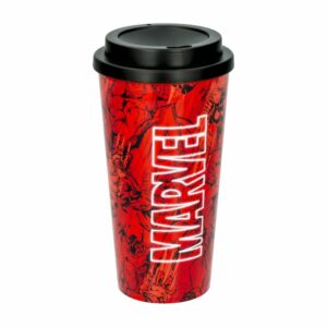 Vaso Plástico Con Tapa Diseño Marvel 520 Ml STOR 75429