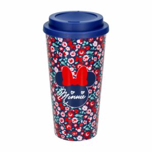 Vaso Plástico Con Tapa Diseño Minnie Mouse 520 Ml STOR 75729