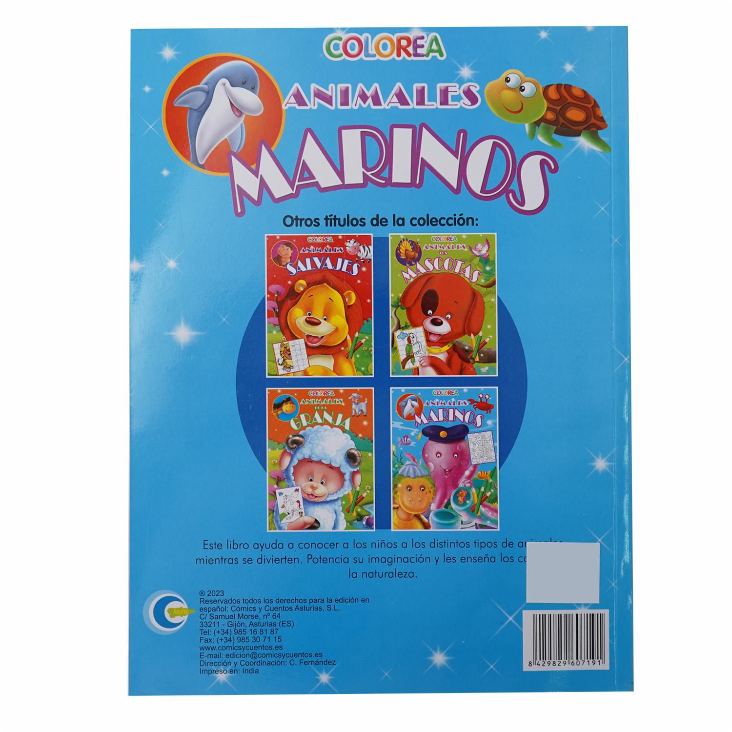 Libros Colorea Animales Salvajes EDARSI 30 Páginas - Imagen 2