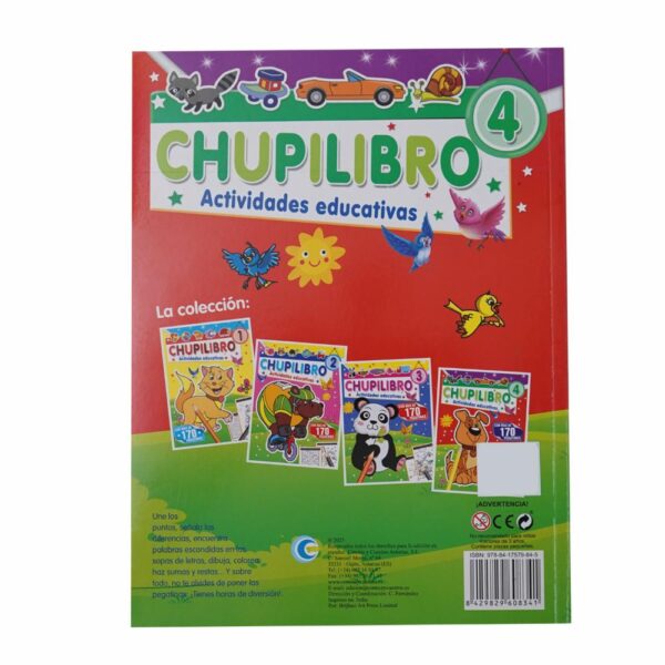 Libros Chupilibro Actividades Educativas EDARSI 75 Páginas - Imagen 2