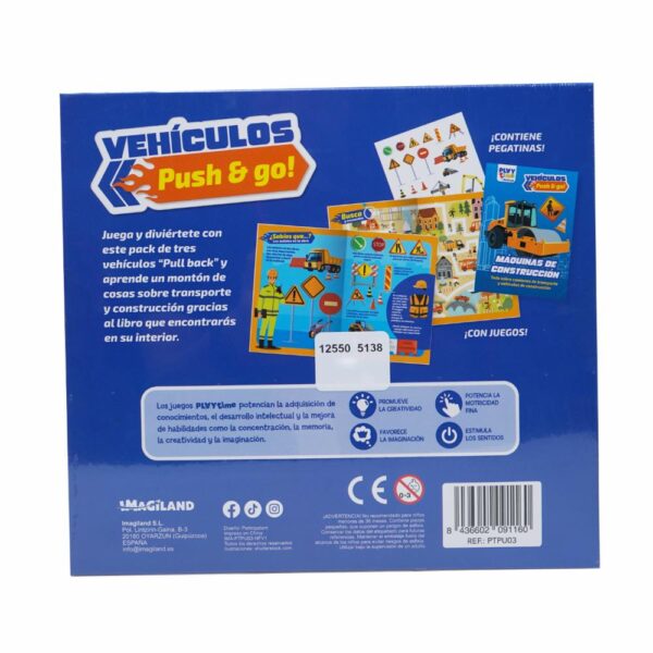 Libro Maquinas De Construcción Libro+Maleta+Juguete MEGABOOKS 10 Páginas - Imagen 2