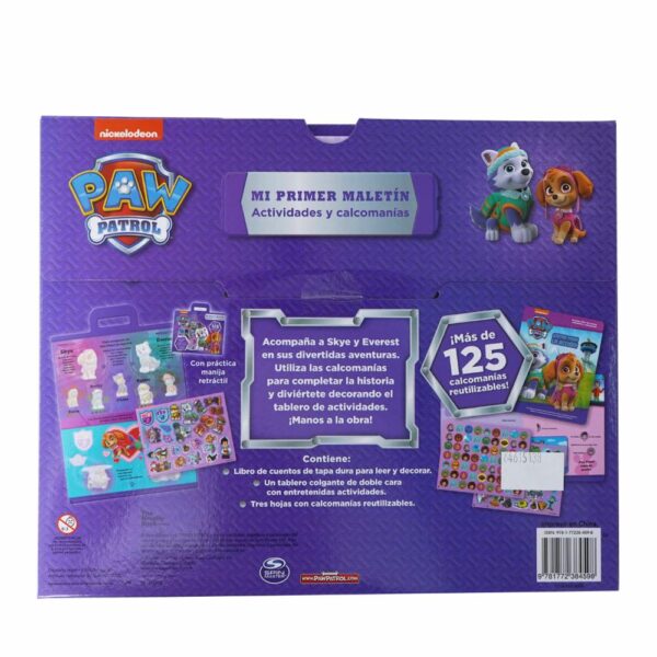 Libro Mi Primer Maletín Actividades Y Calcomanías Paw Patrol NICKELODEON 15 Páginas - Imagen 2