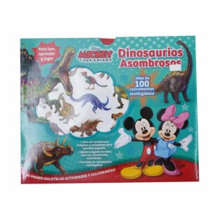 Libro Dinosaurios Asombrosos Mickey Y Sus Amigos DISNEY 15 Páginas