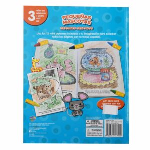 Libros Pequeñas Mascotas Crayones MR.BOOKS 23 Páginas