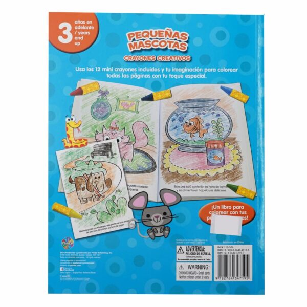 Libros Pequeñas Mascotas Crayones MR.BOOKS 23 Páginas