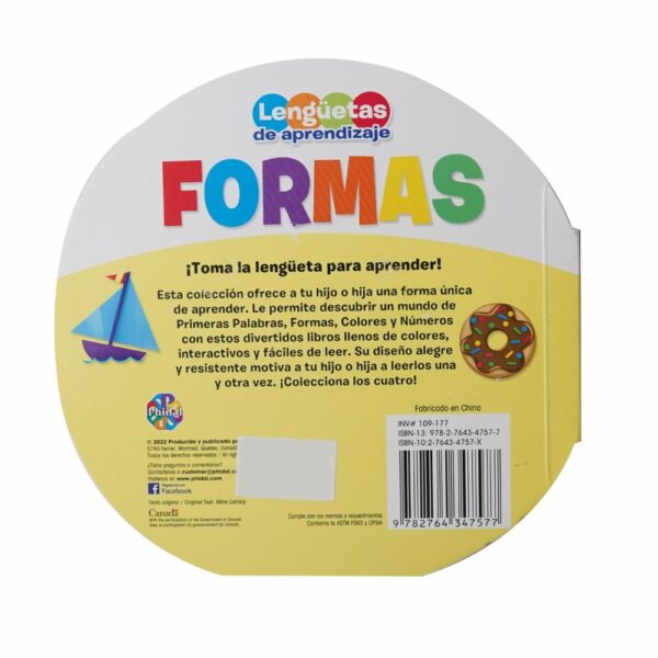 Libros Formas Lengüetas De Aprendizaje PHIDAL 12 Páginas - Imagen 2