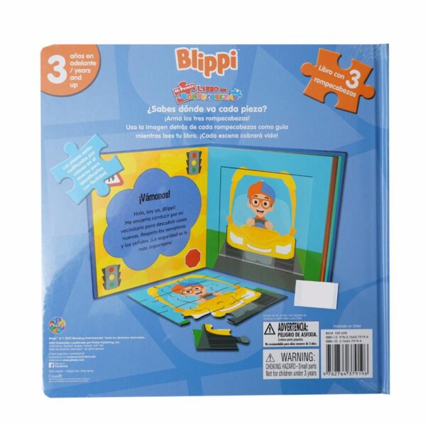 Libros Moonbug Blippi Mi Primer Libro De Rompecabezas PHIDAL 10 Páginas - Imagen 2