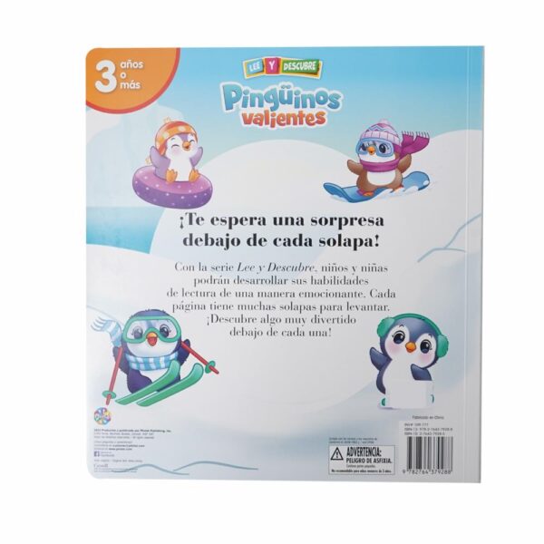 Libros Penguins Valientes Lee Y Descubre PHIDAL 10 Páginas - Imagen 2