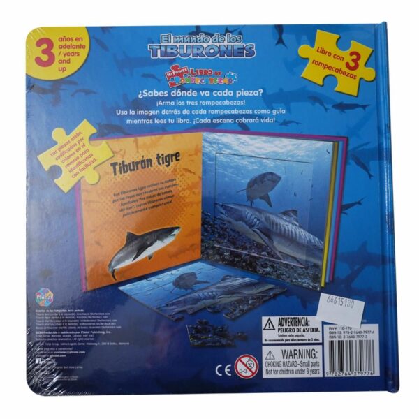Libro El Mundo De Los Tiburones PHIDAL 10 Páginas - Imagen 2