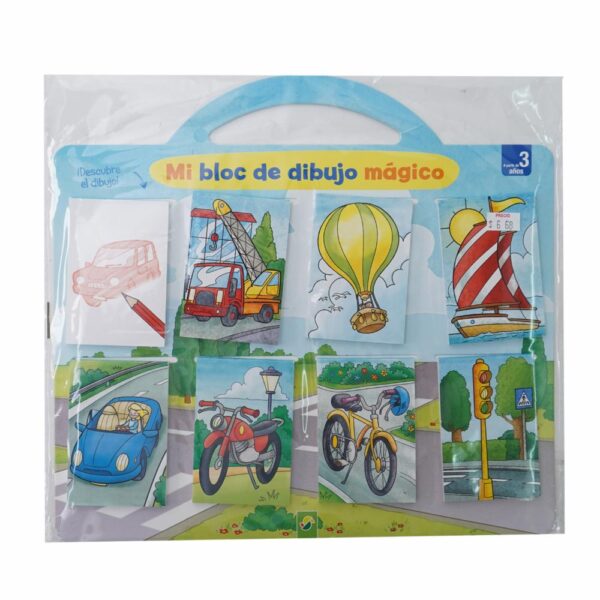 Libros Mi Bloc De Dibujo Mágico Descubre El Dibujo Grúa MACEDA 10 Páginas