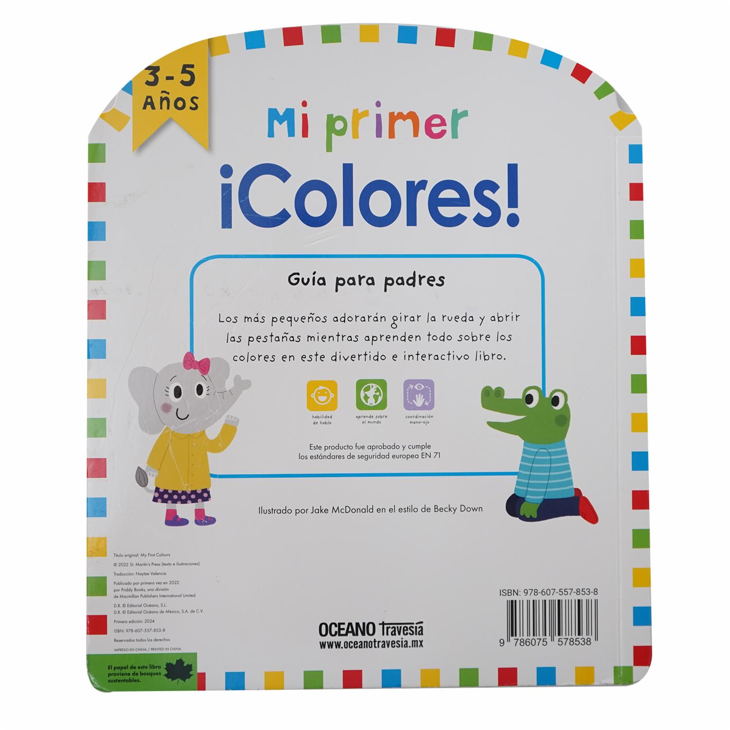 Libros Mi Primer Colores TRAVESÍA 10 Páginas - Imagen 2