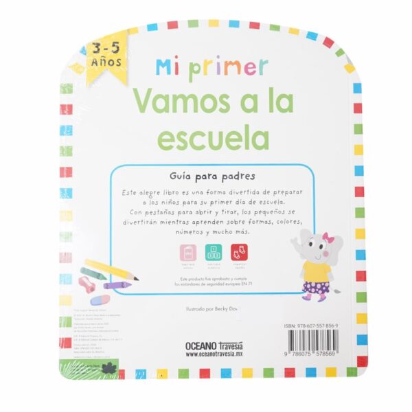 Libros Mi Primer Vamos A La Escuela TRAVESIA 10 Páginas - Imagen 2
