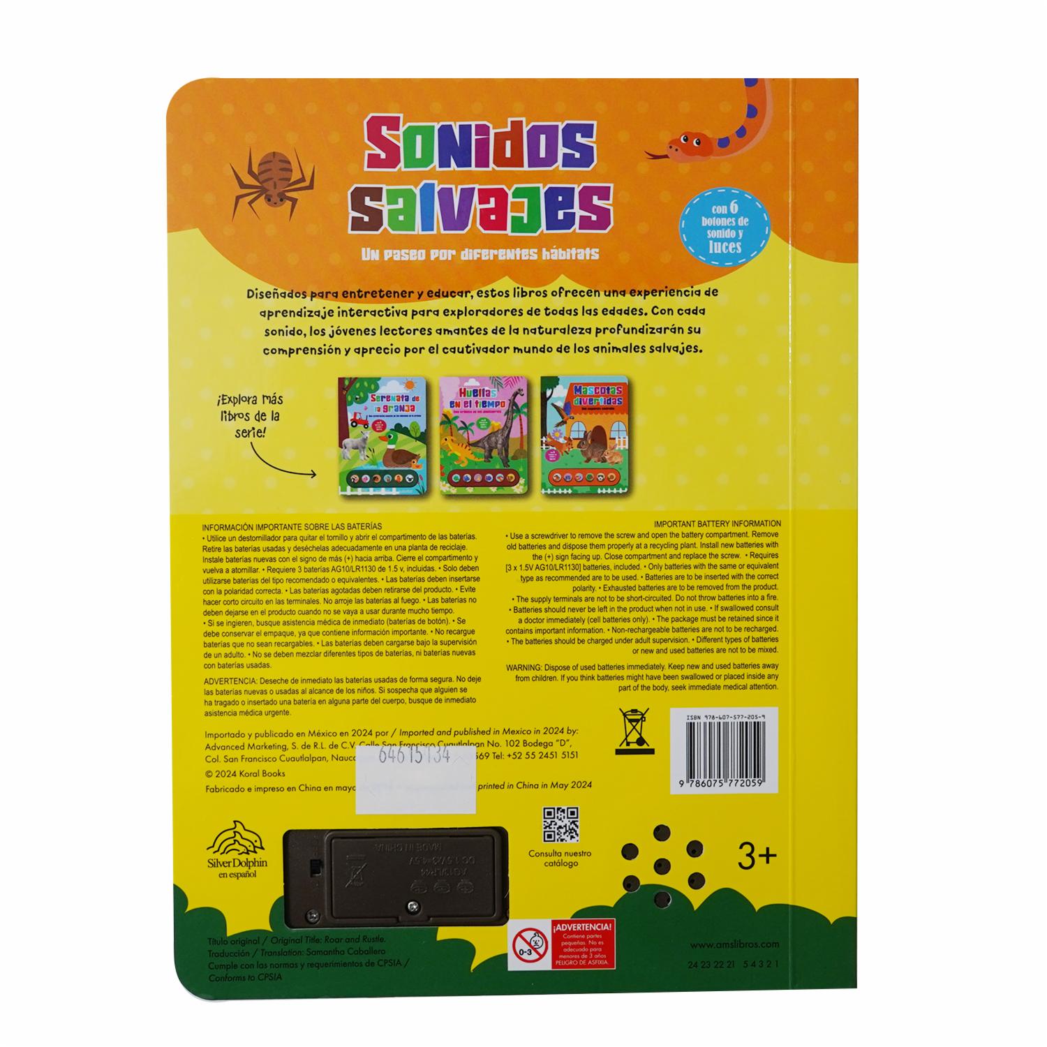 Libro Sonidos Salvajes + Sonidos SILVER DOLPHIN 10 Páginas - Imagen 2