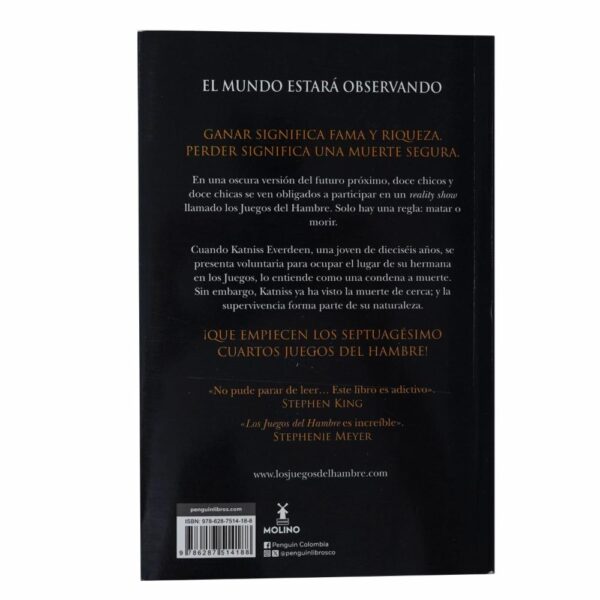 Libro Los Juegos Del Hambre MOLINO 396 Páginas - Imagen 2
