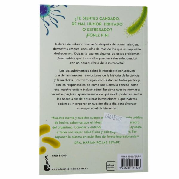 Libro Es La Microbiota  Idiota! BOOKET 364 Páginas - Imagen 2