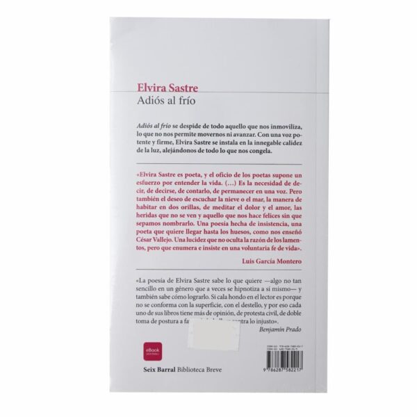 Libro Adiós Al Frio SEIX BARRAL 96 Páginas - Imagen 2