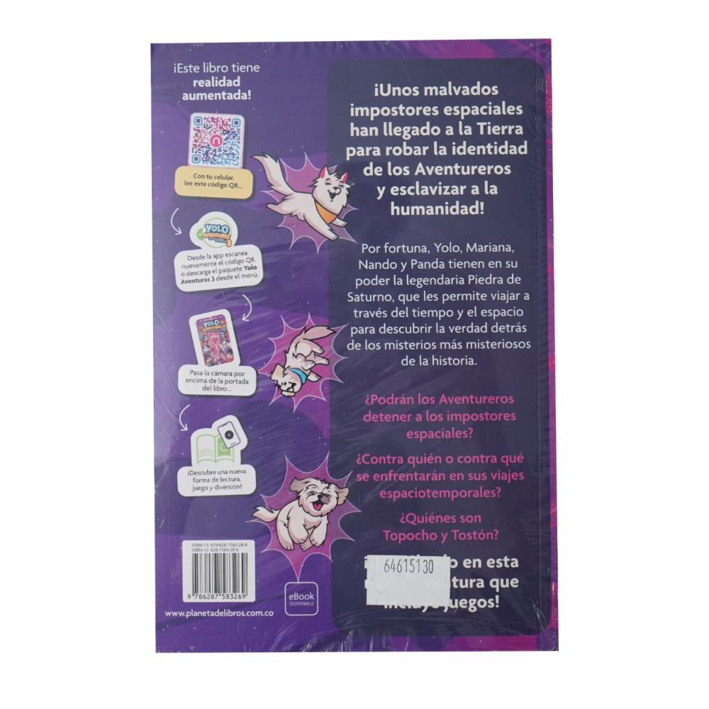 Libro Yolo Aventuras 3. Los Impostores Del Espacio SICOBEN 176 Páginas - Imagen 2