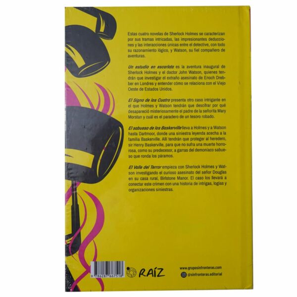Libro Sherlock Holmes Novelas Completas SIN FRONTERAS 558 Páginas - Imagen 2