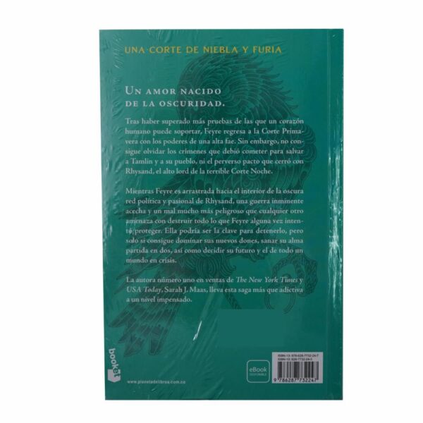 Libro Una Corte De Niebla Y Furia BOOKET 700 Páginas