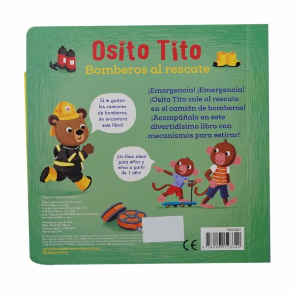 Libros Osito Tito. Bomberos Al Rescate GRIJALBO 25 Páginas - Imagen 2