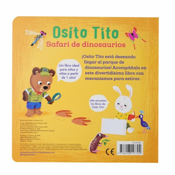 Libros Osito Tito. Safari De Dinosaurios TIMUNMAS 25 Páginas - Imagen 2