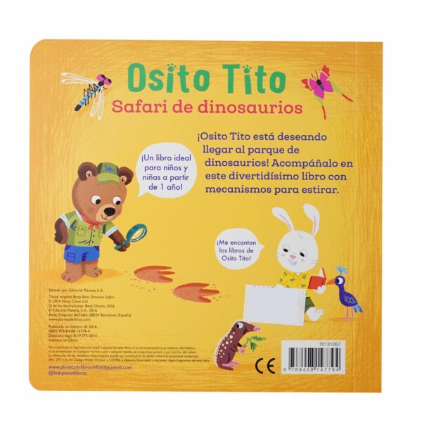 Libros Osito Tito. Safari De Dinosaurios TIMUNMAS 25 Páginas - Imagen 2