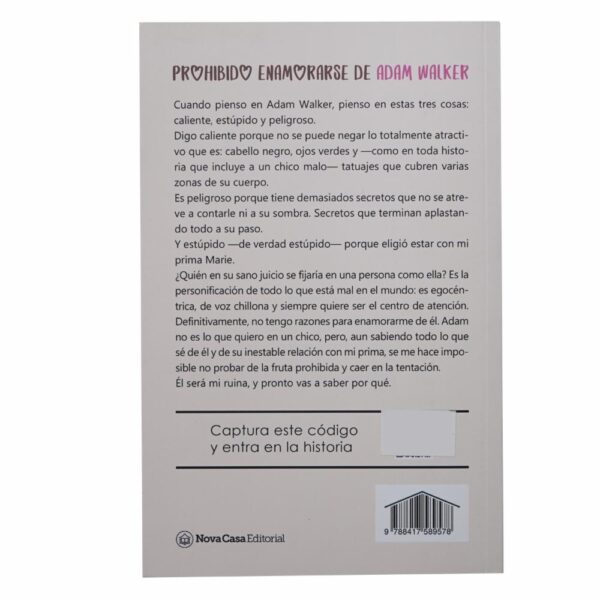 Libro Prohibido Enamorarse De Adam Walker NOVA CASA EDITORIAL 469 Páginas - Imagen 2