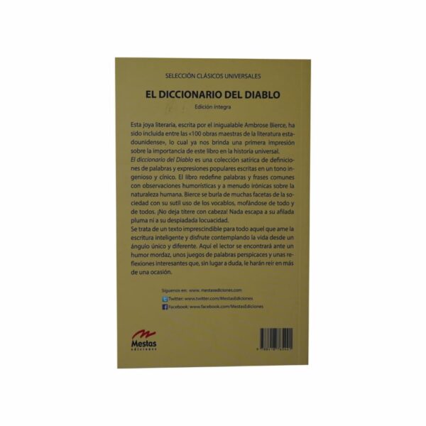 Libro El Diccionario Del Diablo MESTAS 144 Páginas - Imagen 2