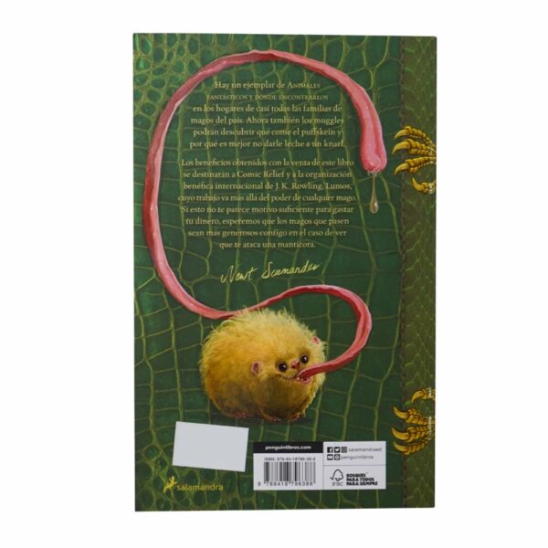 Libro Animales Fantásticos Y Donde Encontrarlos SALAMANDRA 127 Páginas - Imagen 2