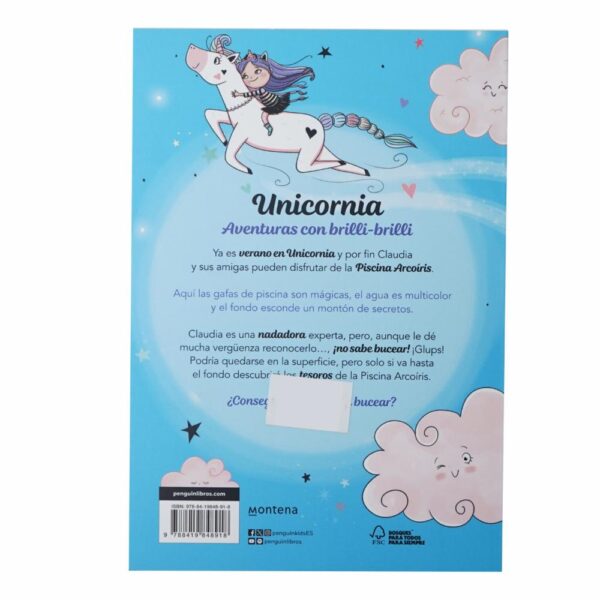 Libros Unicornia 9 Una Piscina Arcoíris MONTENA 108 Páginas - Imagen 2