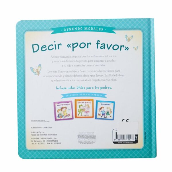 Libros Decir Por Favor SUSAETA 25 Páginas - Imagen 2