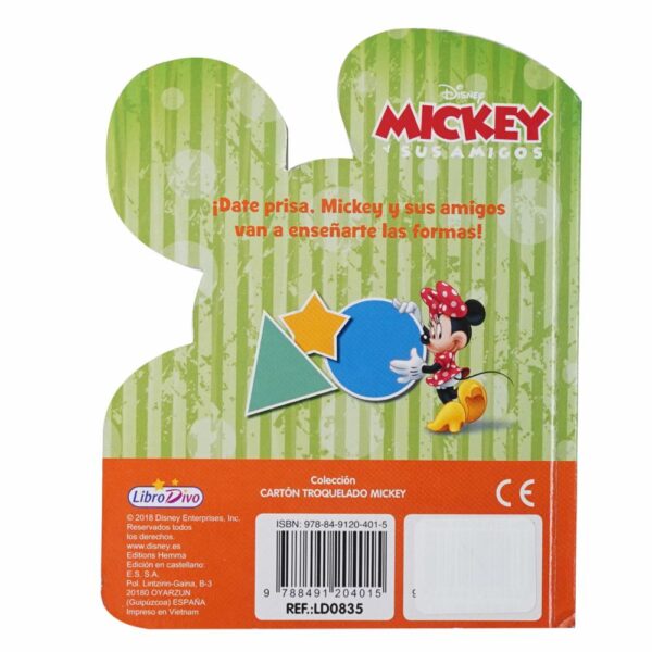 Libro Colección Mickey Números Letras Formas Y Colores LIBRO DIVO 10 Páginas - Imagen 2