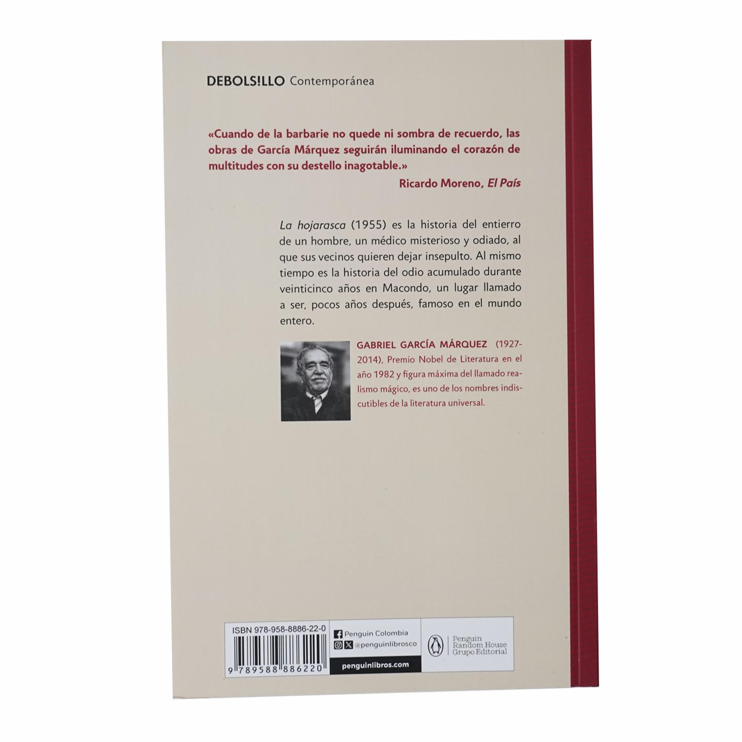 Libro La Hojarasca DEBOLSILLO 169 Páginas