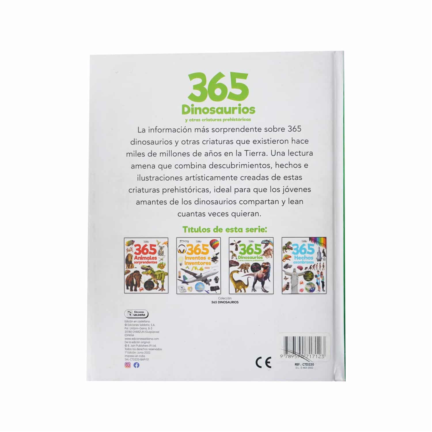 Libro Enciclopedia De Los Dinosaurios EDICIONES SALDAÑA 131 Páginas - Imagen 2