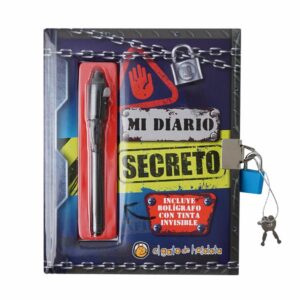 Libro Mi Diario Secreto Gris EL GATO DE HOJALATA 35 Páginas