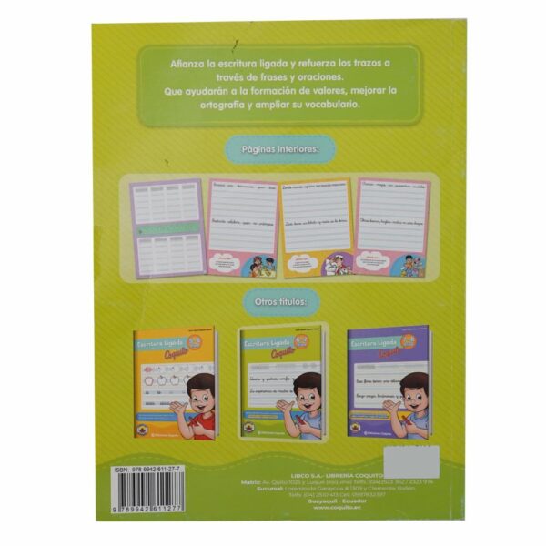 Libros Escritura Ligada 6 - 7 Años - Coquito LIBCO 80 Páginas - Imagen 2