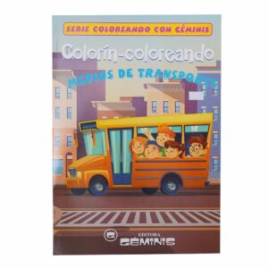 Libros Colorín Coloreando Medios De Transporte RADMANDI 15 Páginas