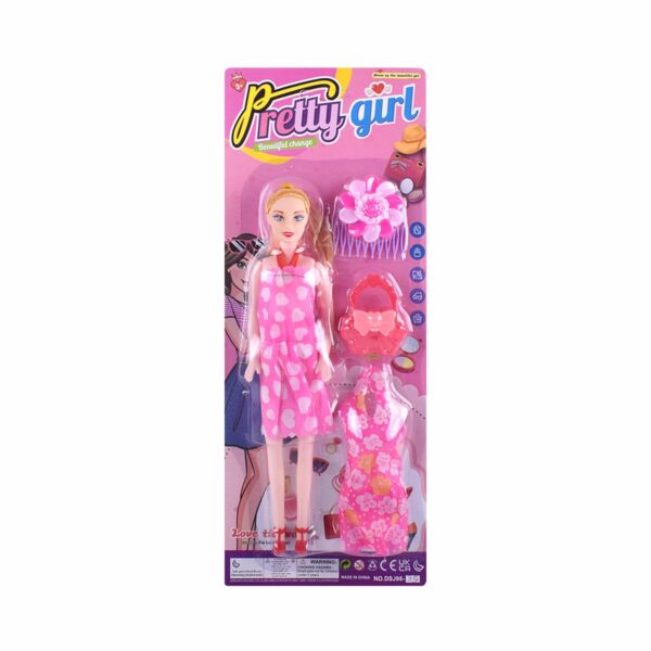 Muñeca Tipo Barbie PRETTY GIRL Incluye Accesorios
