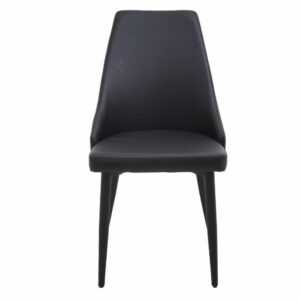Silla Negra Pata Metal HY Textil Y Metal