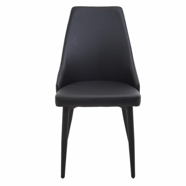 Silla Negra Pata Metal HY Textil Y Metal