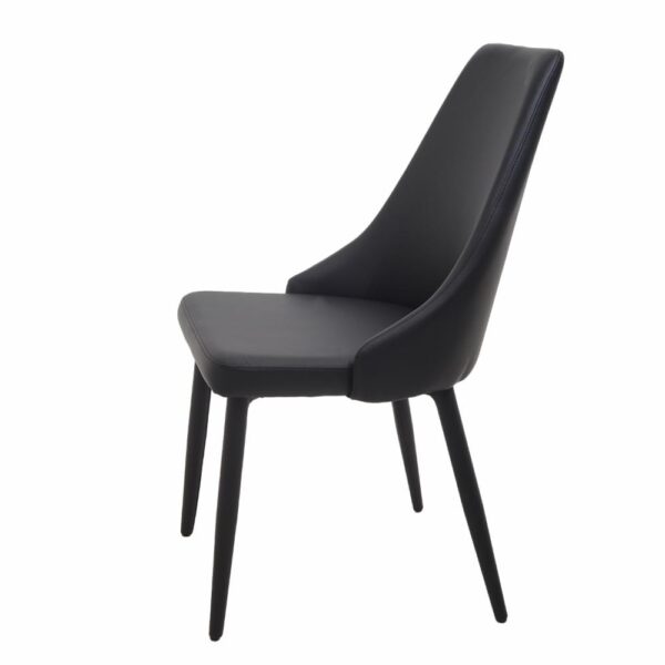 Silla Negra Pata Metal HY Textil Y Metal - Imagen 3