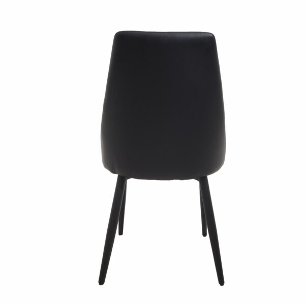 Silla Negra Pata Metal HY Textil Y Metal - Imagen 4