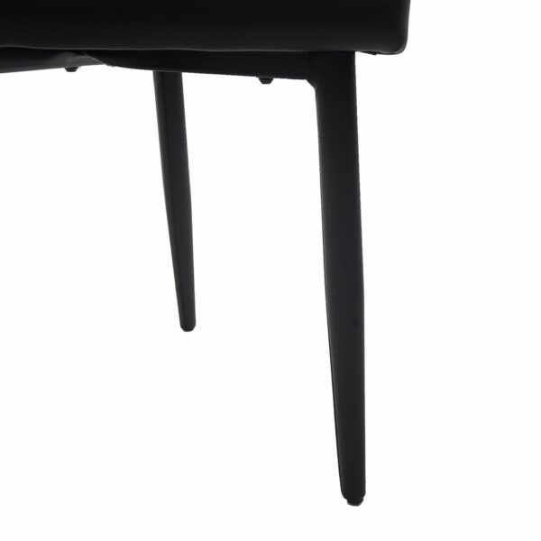 Silla Negra Pata Metal HY Textil Y Metal - Imagen 6