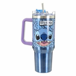 Termo Tomatodo En Acero Inoxidable Doble Pared Stitch Azul DISNEY 1.2 Litros